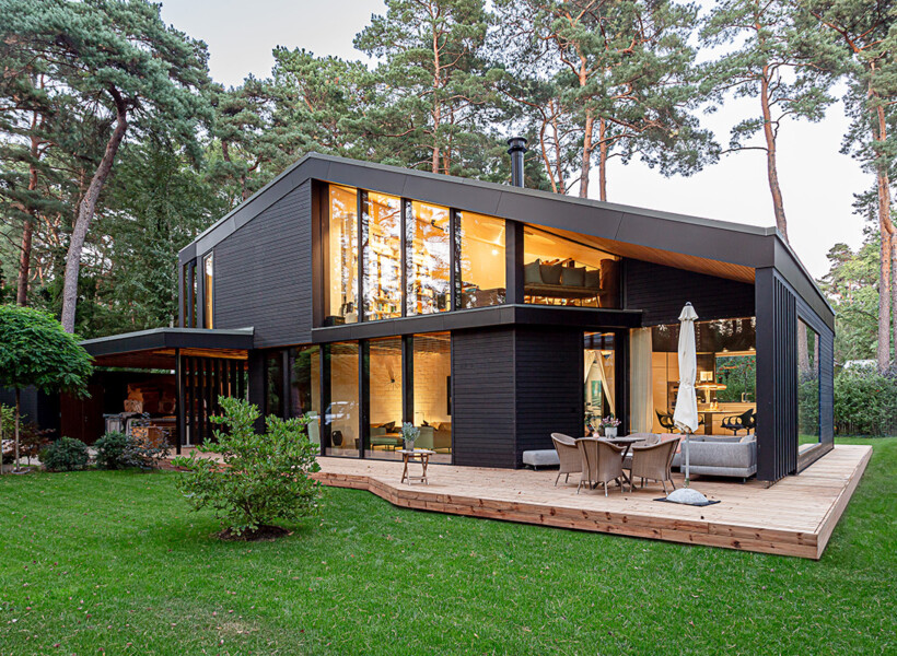 Maison bois moderne en Allemagne